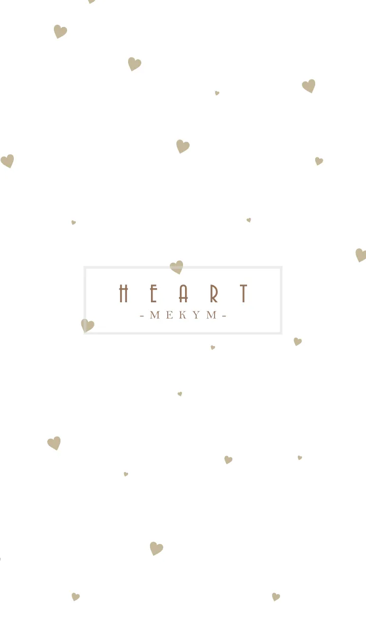 [LINE着せ替え] HEART-Beige MEKYM 38の画像1