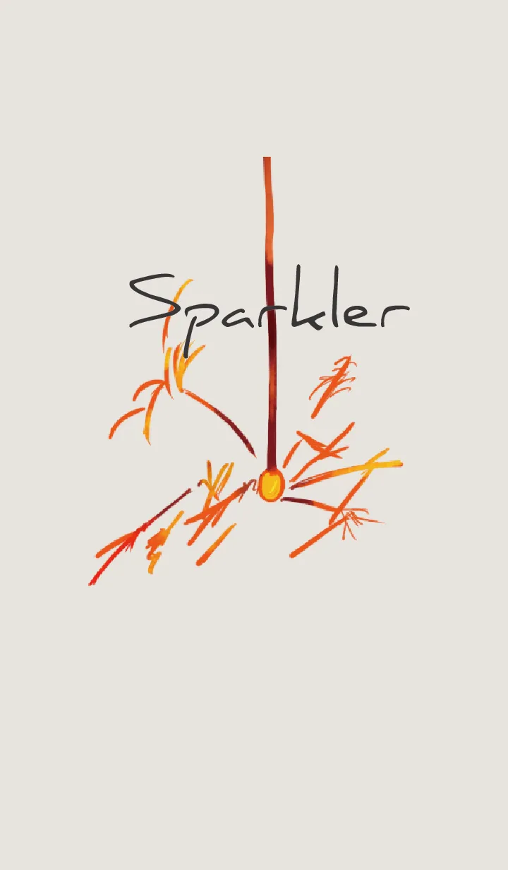 [LINE着せ替え] ブラウン : 線香花火の画像1