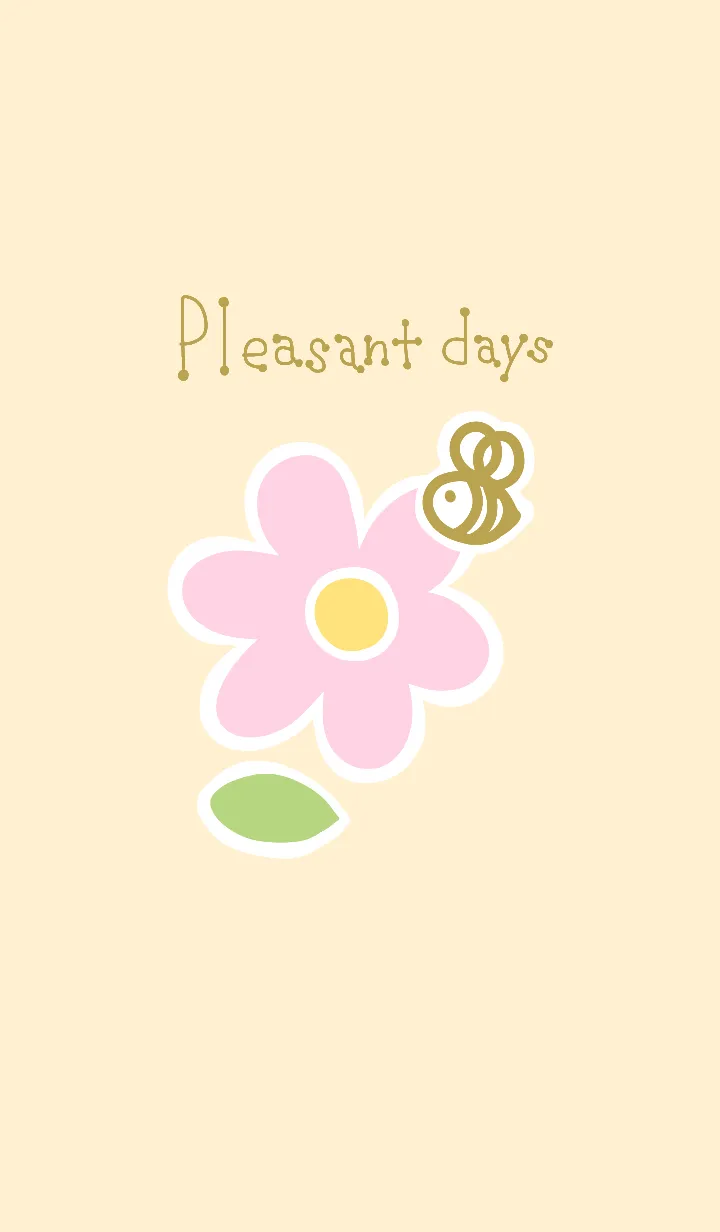 [LINE着せ替え] Pleasant days 〜pink〜の画像1