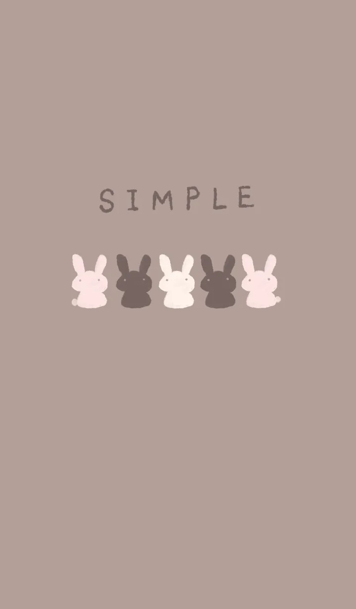 [LINE着せ替え] チョコレートなうさぎの画像1