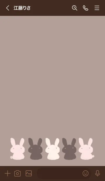 [LINE着せ替え] チョコレートなうさぎの画像3