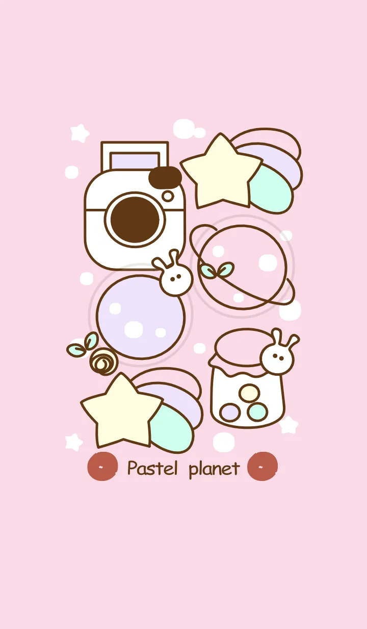 [LINE着せ替え] Pastel planet 7 :)の画像1