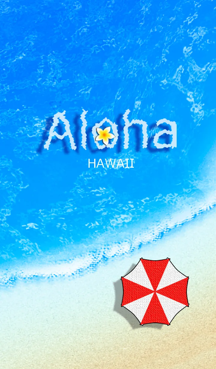 [LINE着せ替え] 水彩画♡ハワイ＊ALOHA+251の画像1