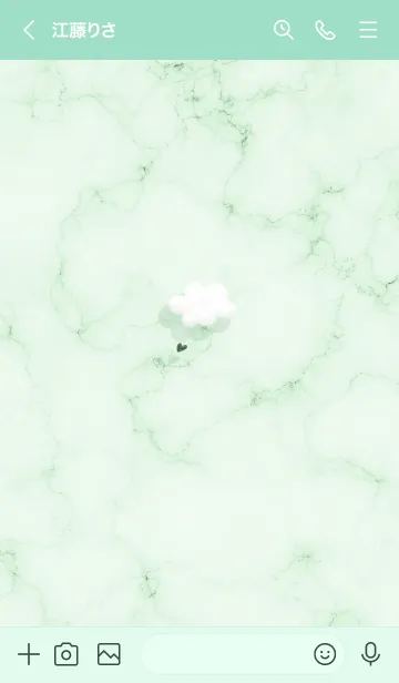 [LINE着せ替え] ～大理石と雲♥グリーン18_1～の画像3
