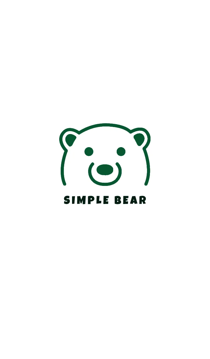 [LINE着せ替え] シンプル ベア 13の画像1