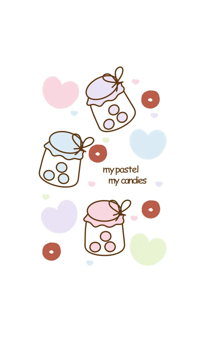 [LINE着せ替え] Sweet pastel candies 9の画像1