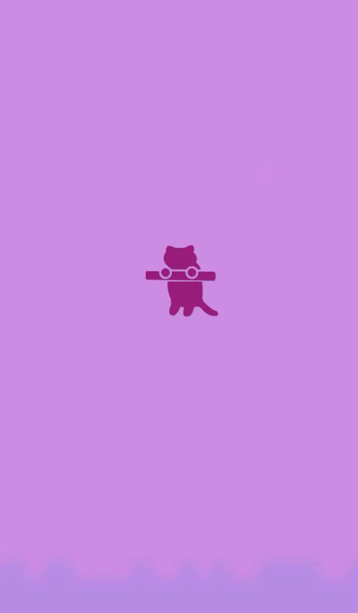 [LINE着せ替え] Pictogram of a cat with a stick 2の画像1