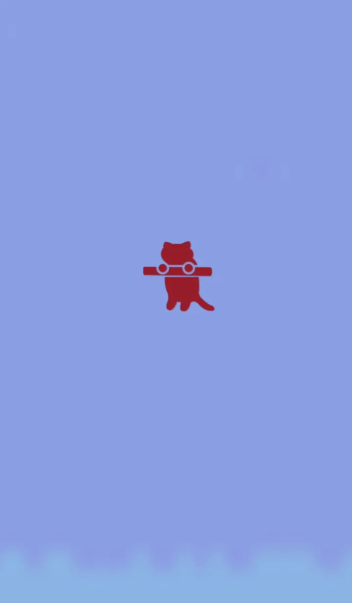 [LINE着せ替え] Pictogram of a cat with a stick 3の画像1