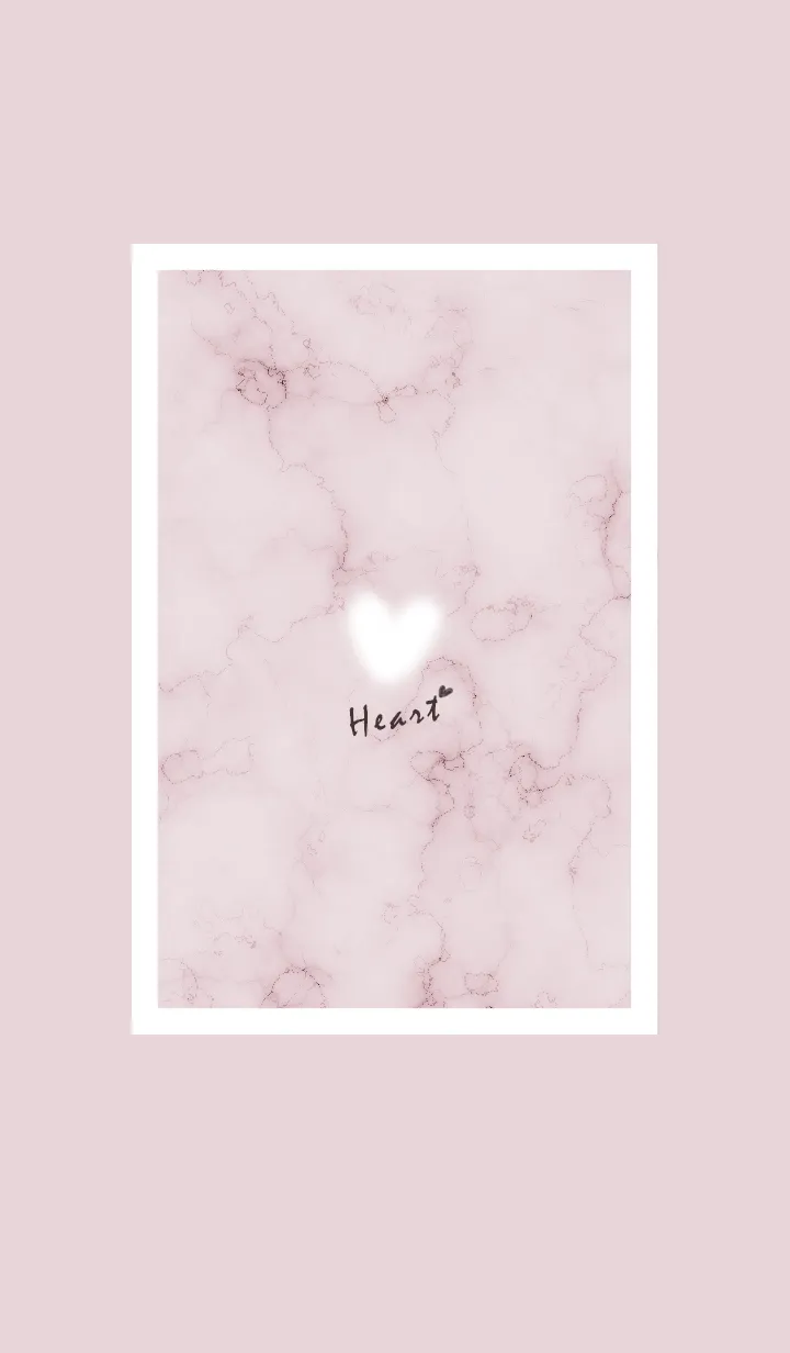 [LINE着せ替え] ～大理石とふわふわハート♥ピンク15_1～の画像1