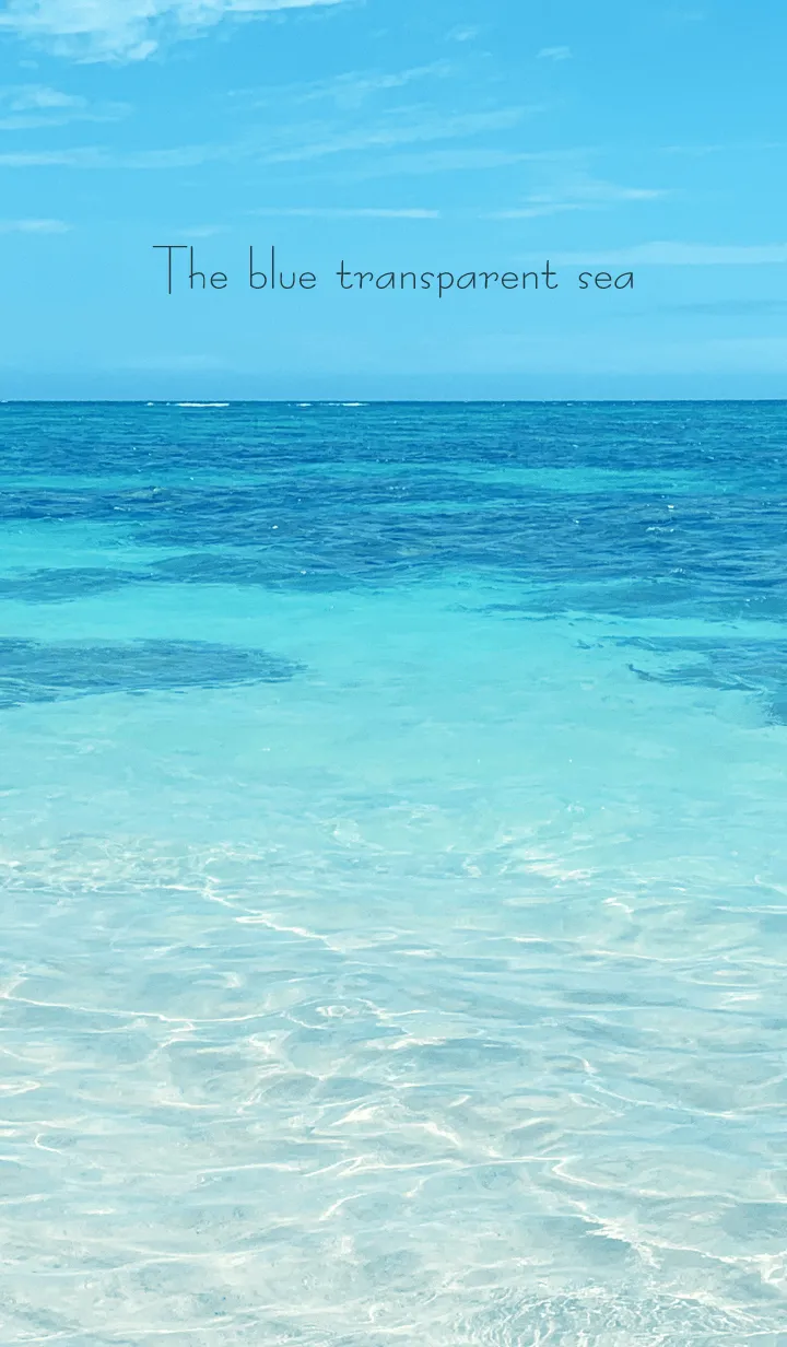 [LINE着せ替え] The blue transparent sea-MEKYM 6の画像1