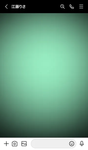 [LINE着せ替え] Mint Green  In Black Vr.8 (JP)の画像3