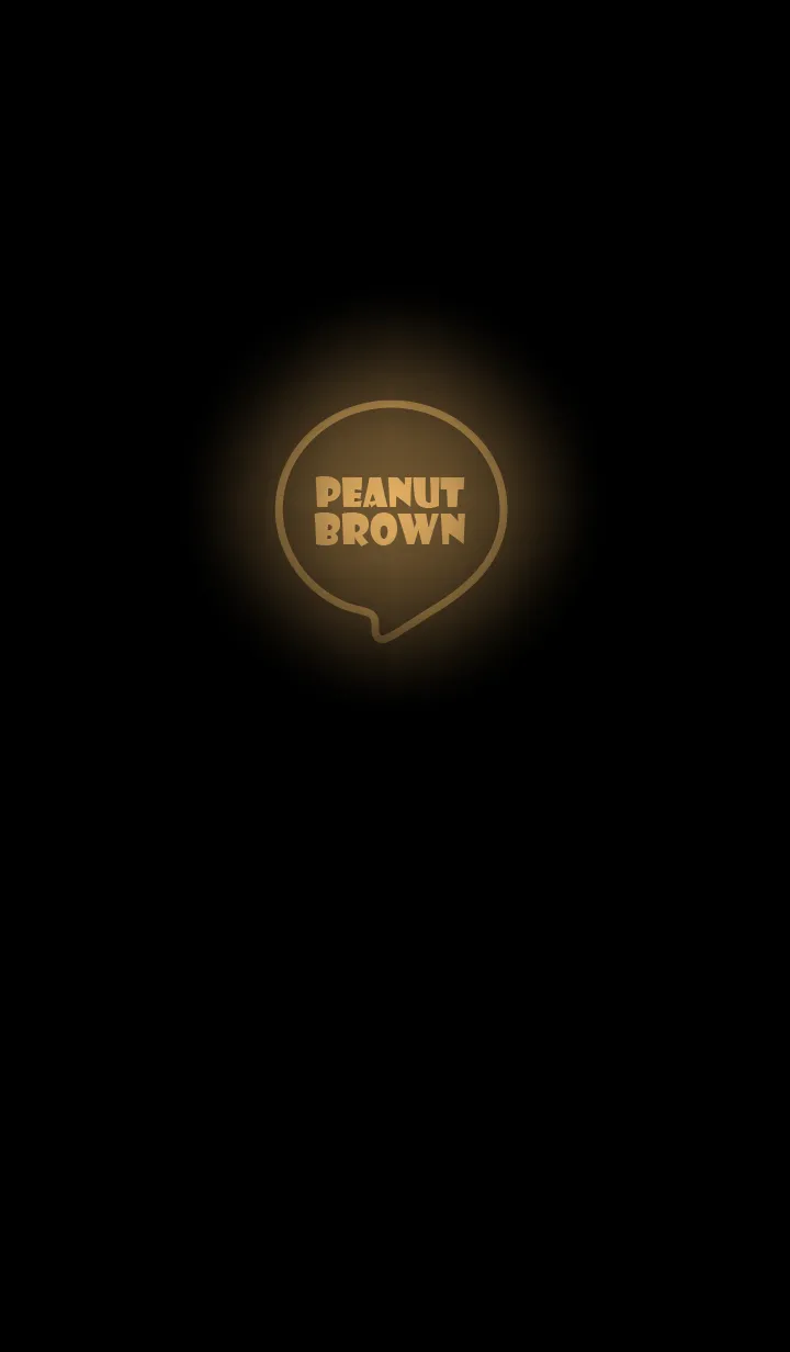 Peanut Brown Neon Theme Ver.4 (JP)の着せ替えメイン画像