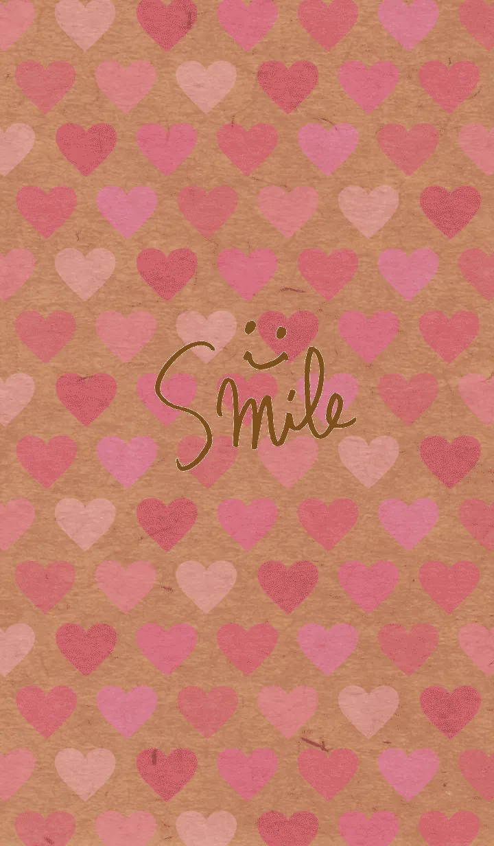 [LINE着せ替え] クラフトハートピンク スマイル16の画像1