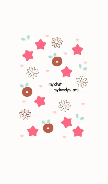 [LINE着せ替え] My chat my lovely stars (Pink ver.) 20の画像1