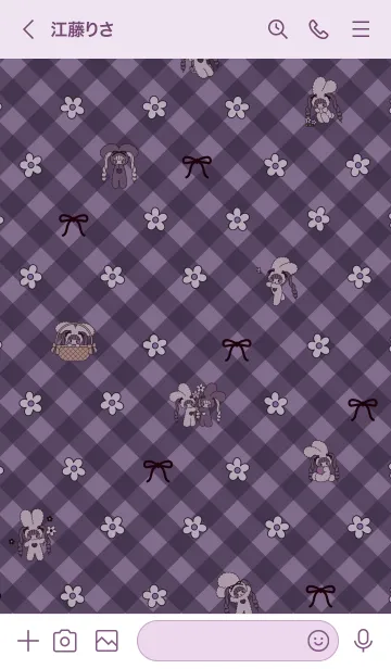 [LINE着せ替え] お花畑♡minecoの画像3