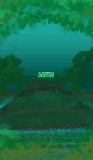 [LINE着せ替え] GREEN08 (hidden KOFUN)の画像1