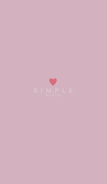 [LINE着せ替え] DUSKY PINK.SIMPLE -HEART- 2の画像1