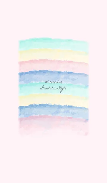[LINE着せ替え] グラデーションスタイル／水彩4の画像1