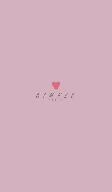 DUSKY PINK BROWN.SIMPLE -HEART- 2の着せ替えメイン画像