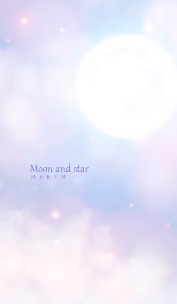 [LINE着せ替え] Moon And Star-PURPLE 5の画像1