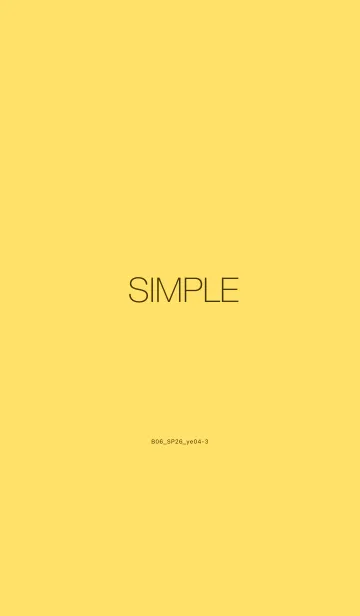 [LINE着せ替え] B07.26_イエロー4-3の画像1