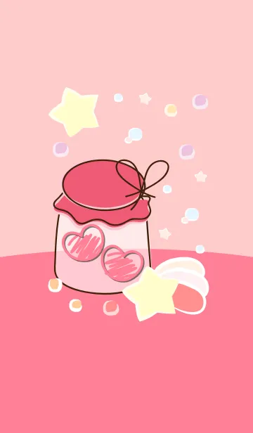 [LINE着せ替え] mini heart in the little jar 74の画像1