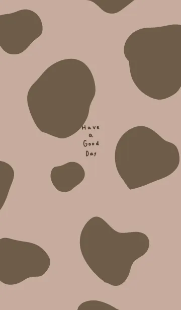 [LINE着せ替え] ブラウンとベージュ。牛模様。の画像1