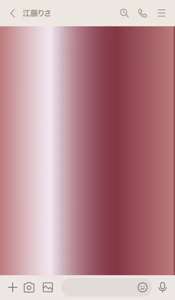 [LINE着せ替え] Simple Gradation -GlossyPink 18-の画像3