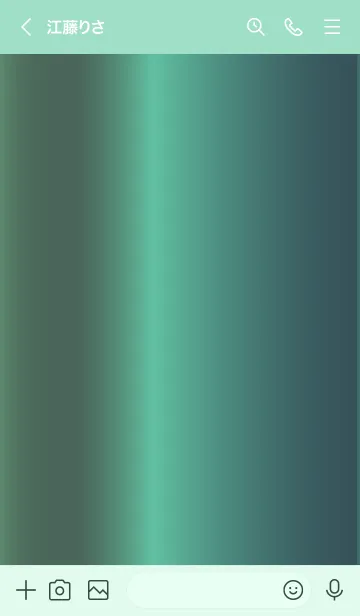 [LINE着せ替え] Simple Gradation -GlossyGreen 4-の画像3