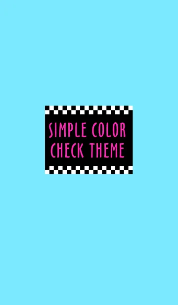 [LINE着せ替え] シンプル カラー チェック 39の画像1