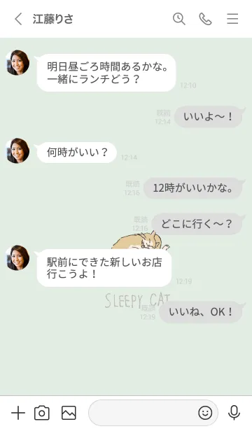 [LINE着せ替え] よく寝るネコ 5の画像4