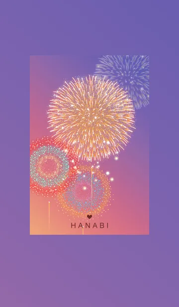 [LINE着せ替え] ～花火2★パープル01_1～の画像1