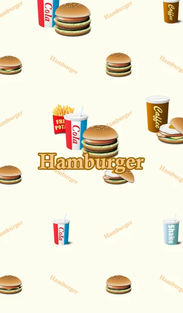 ハンバーガーレストランの着せ替えメイン画像