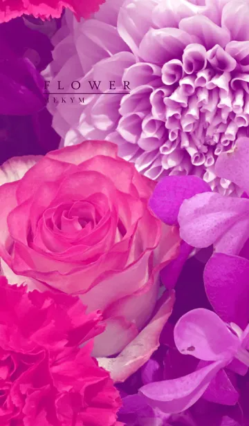 [LINE着せ替え] PURPLE FLOWER.MEKYM 5の画像1