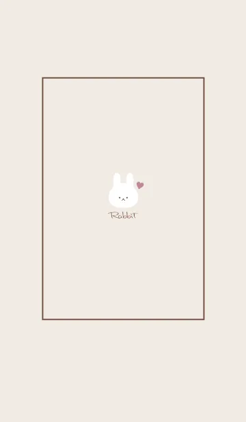 [LINE着せ替え] Rabbit-Dusky Beige 5の画像1