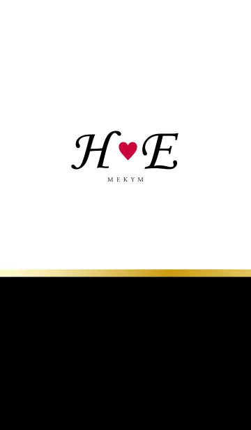 Love Initial H&E イニシャル 7のLINE着せ替え