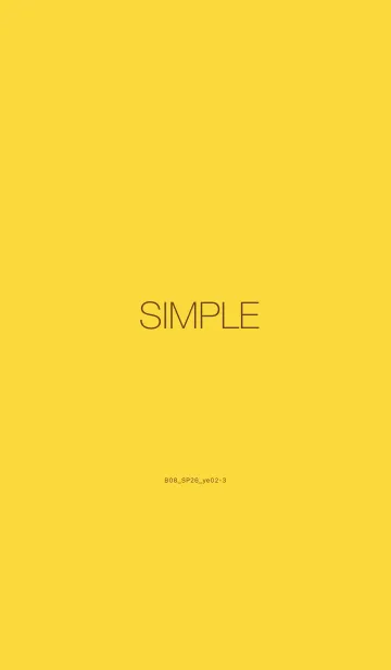 [LINE着せ替え] B08.26_イエロー2-3の画像1