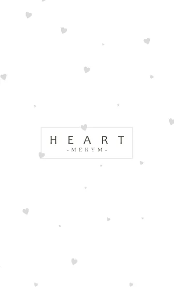 [LINE着せ替え] HEART-Gray MEKYM 40の画像1