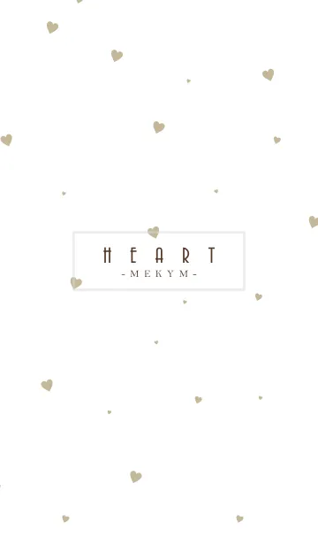 [LINE着せ替え] HEART-Beige MEKYM 40の画像1