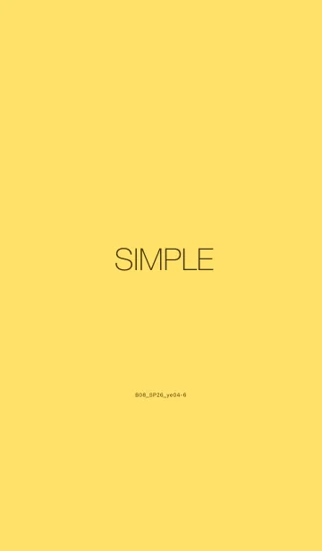 [LINE着せ替え] B08.26_イエロー4-6の画像1