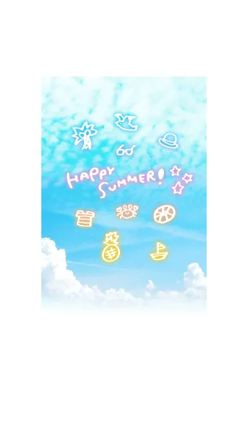 [LINE着せ替え] HAPPY SUMMER！！！！の画像1