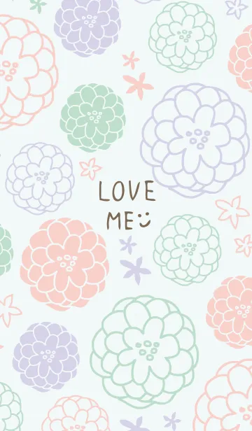 [LINE着せ替え] 手書き お花 ほんわか4の画像1