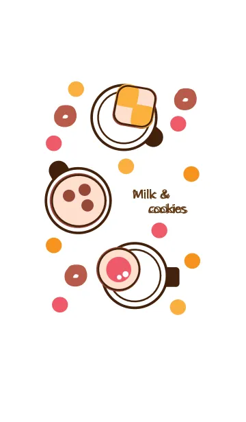 [LINE着せ替え] Milk & Cookies 8の画像1