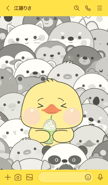 [LINE着せ替え] Simple Special Duck Theme (JP)の画像3