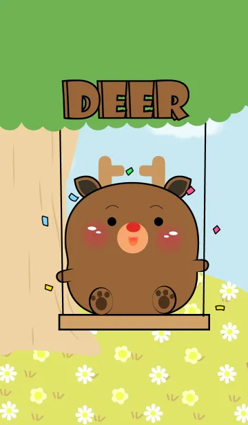 [LINE着せ替え] Enjoy Deer Theme (JP)の画像1