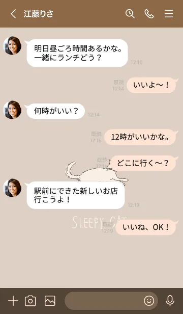 [LINE着せ替え] よく寝るネコ 8の画像4