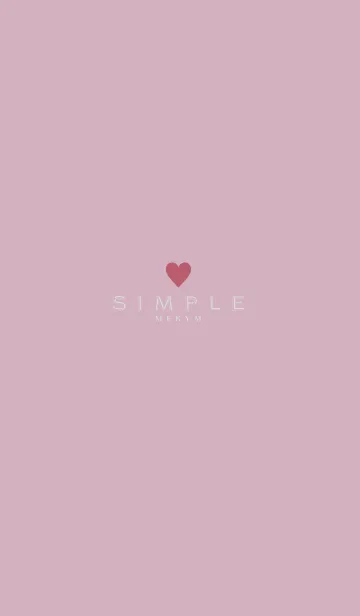 [LINE着せ替え] DUSKY PINK.SIMPLE -HEART- 3の画像1