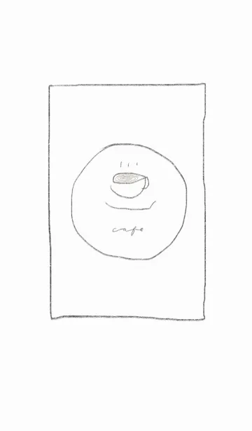 [LINE着せ替え] シンプルなコーヒーショップの画像1
