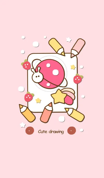 [LINE着せ替え] Little planet drawing 7 :)の画像1