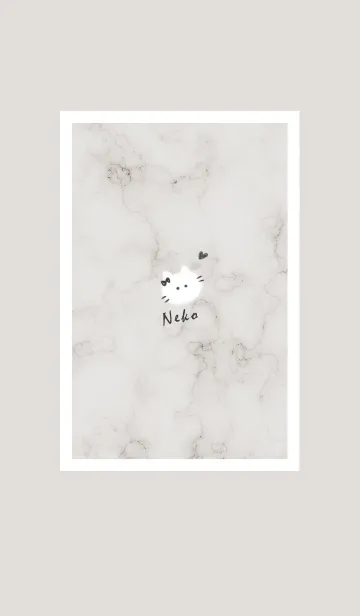 [LINE着せ替え] ～大理石と猫♥ブラウン09_1～の画像1